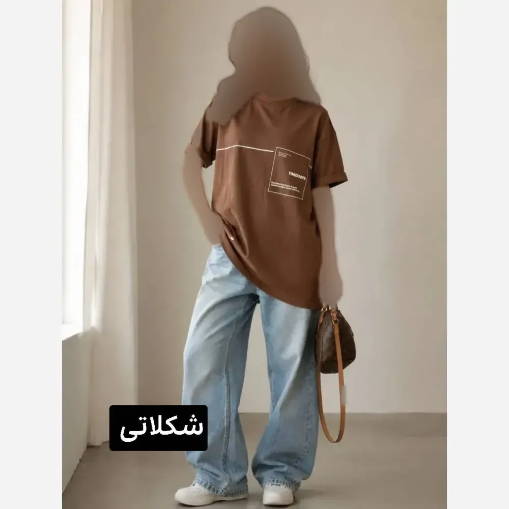 تیشرت لانگ زنانه مدل پارمیدا جنس پنبه درجه یک فری سایز 38 تا 48