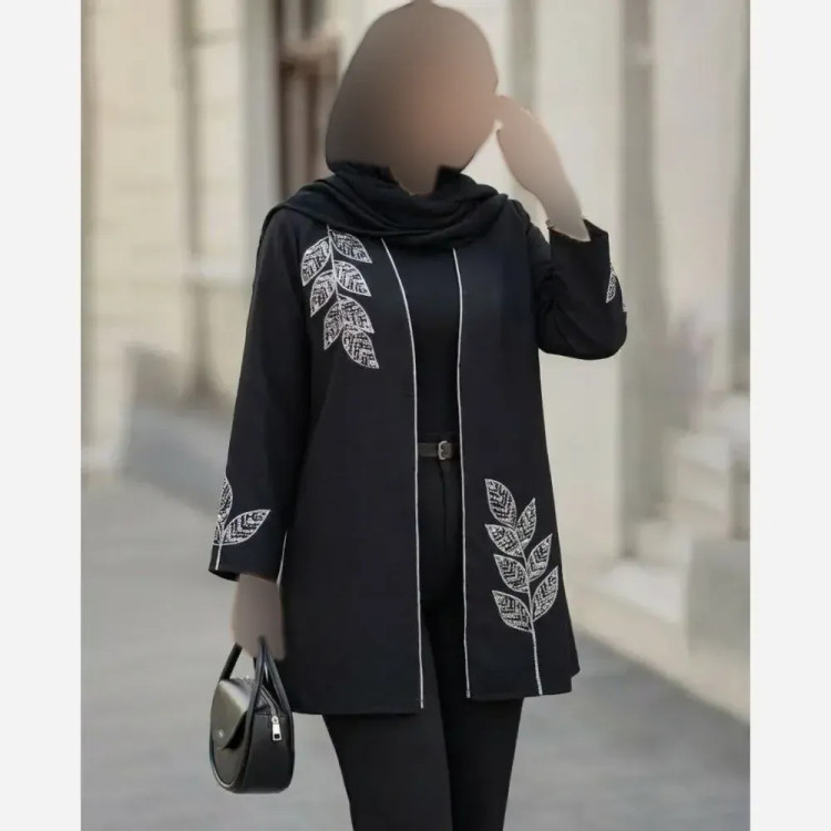 شومیز زنانه مدل غزاله جنس پرشین مشکی فری سایز 36 تا 46
