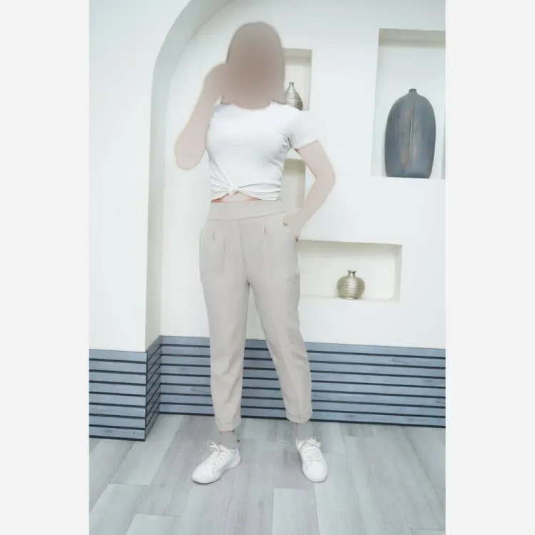 شلوار مام استایل زنانه جنس شانتون درجه یک رنگبندی متنوع سایز 40 تا 48