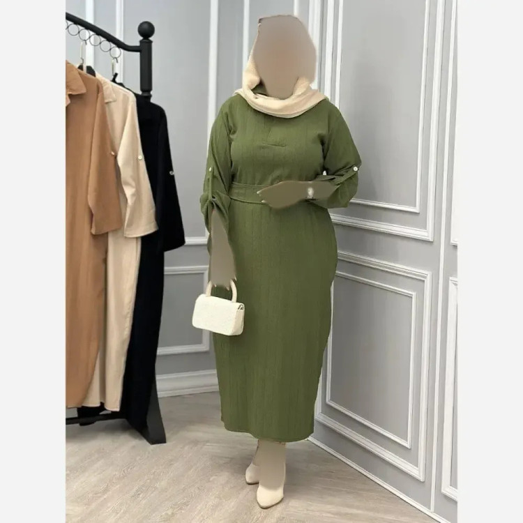 پیراهن زنانه مدل پریزاد جنس آیوا فری سایز 36 تا 46 رنگ کرم و طوسی تیره