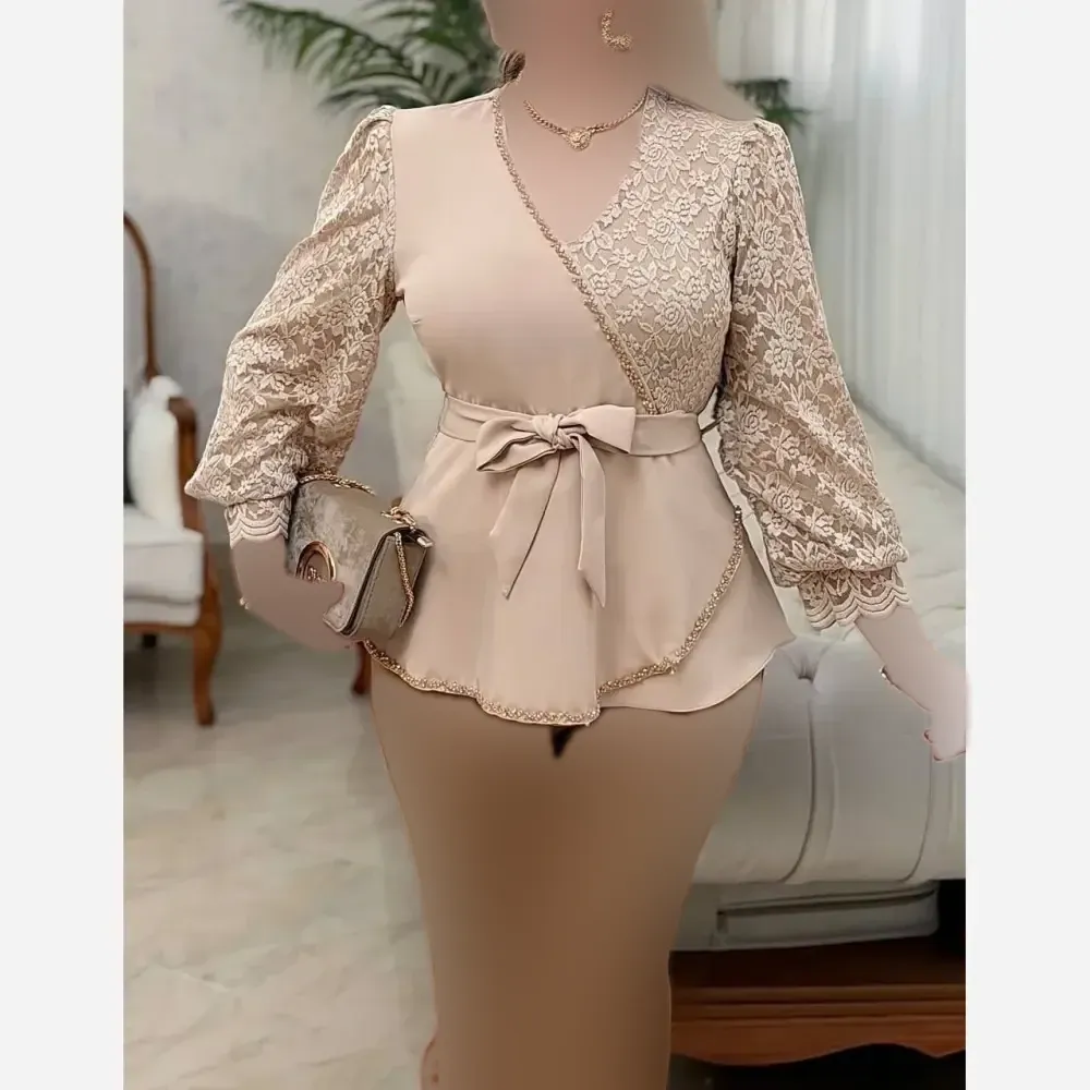 کت زنانه مجلسی مازراتی با خرجکار گیپور و جواهردوزی سایز 40 تا 52