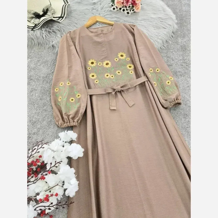کفتان زنانه گلدوزی شده جنس بابوس فری سایز مدل اروشا