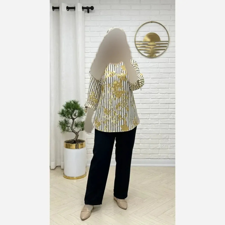 ست شومیز و شلوار زنانه مدل سویل جنس سوپرنخ و شانتون جودون فری سایز