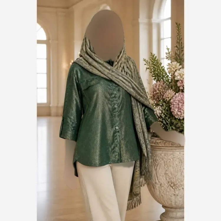 پانچ زنانه مدل ساره جنس اکلیلی سایز فری 40 تا 54