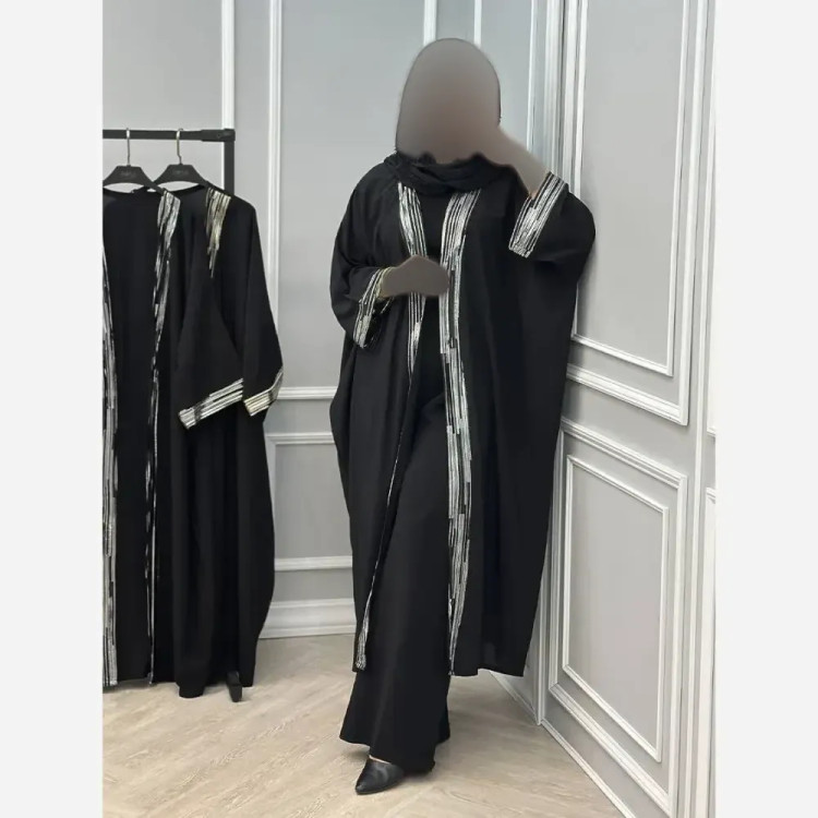 پیراهن عبایی زنانه مدل فریا جنس الیزه فری سایز 38 تا 50