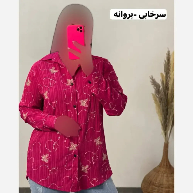 مانتو کراش خامه دوزی زنانه فری سایز مدل جدید