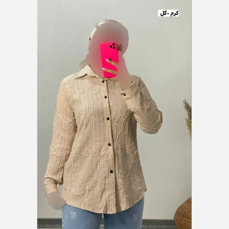 مانتو کراش خامه دوزی زنانه فری سایز مدل جدید