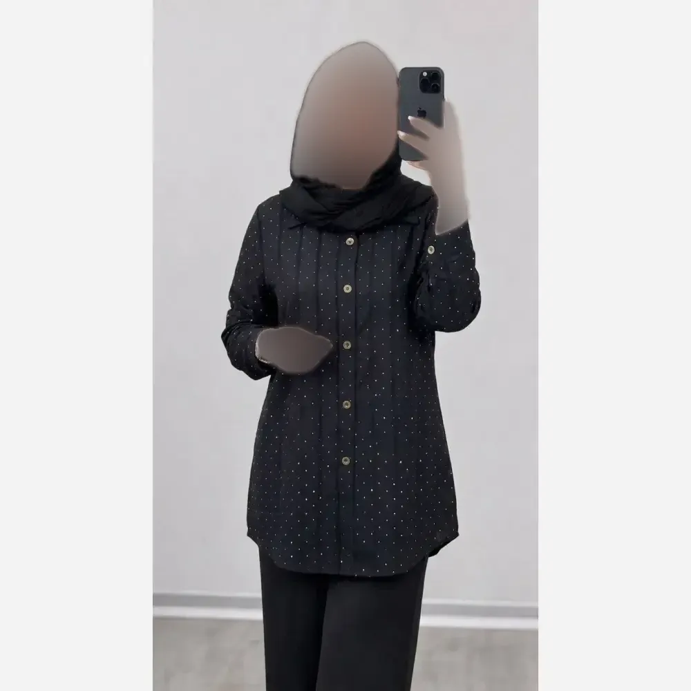 مانتو مجلسی زنانه مدل کیمونو پارچه کنزی ژاکارد فول نگین فری سایز