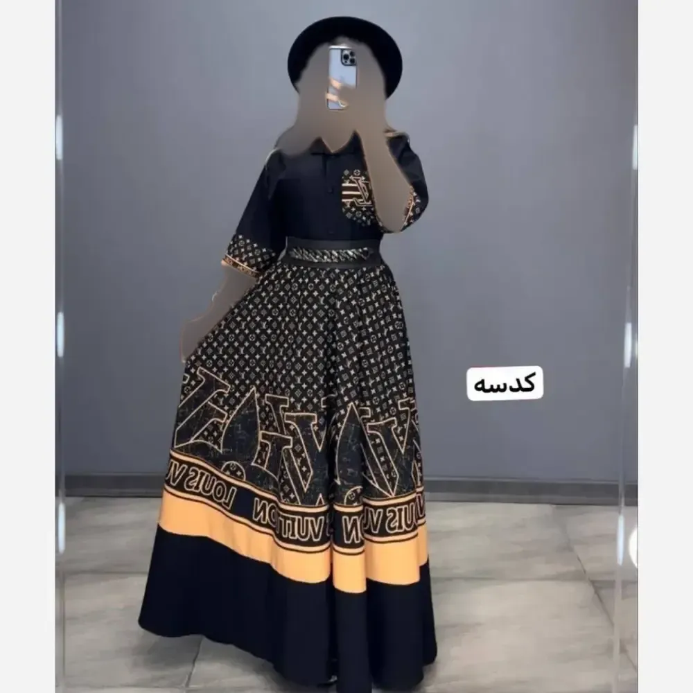 ست شومیز و دامن زنانه جنس بوگاتی درجه یک سایز 38 تا 48