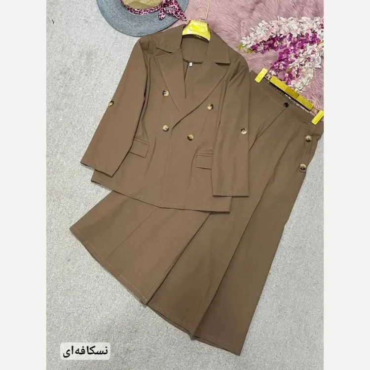 کت و شلوار زنانه مدل رویا جنس لنینت در رنگبندی متنوع سایز 38 تا 48