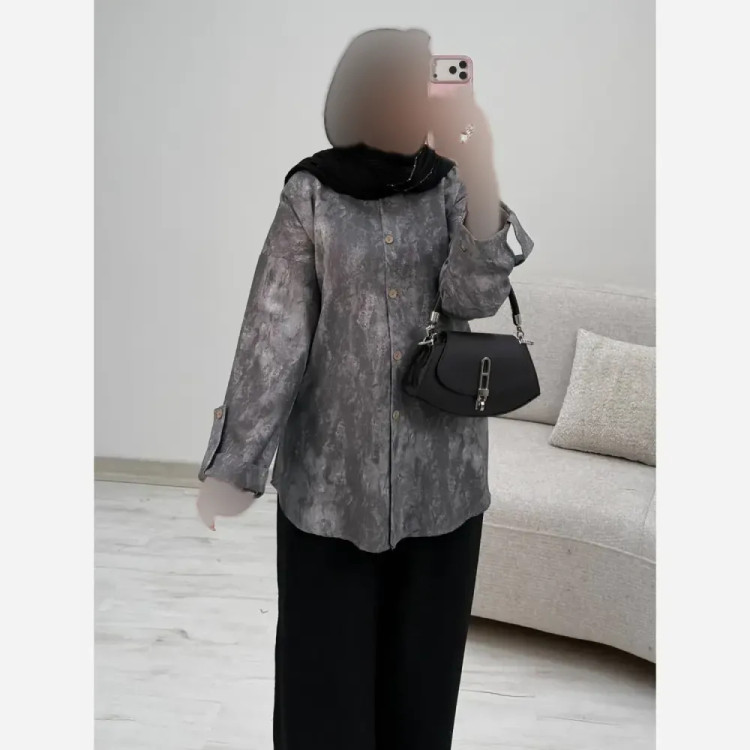 ست شومیز و شلوار زنانه مدل شقایق جنس شانتون فری سایز 38 تا 46