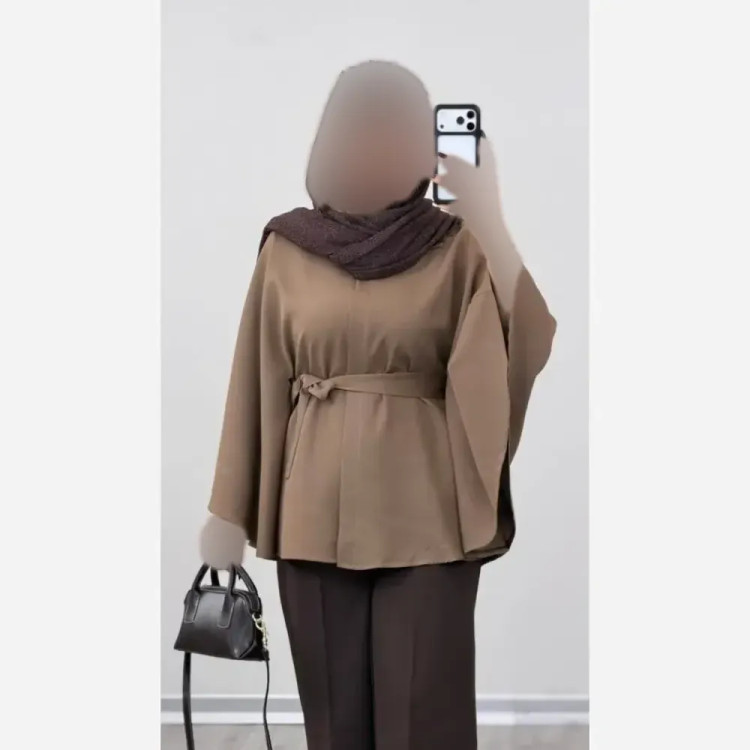 شنل زنانه مازراتی مدل دلنیا فری سایز مناسب 38 تا 48 با کمربند و دکمه
