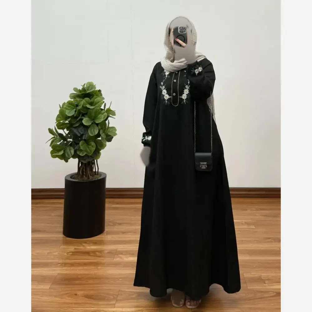 پیراهن زنانه بلند شانتون خنک مدل پریدخت فری سایز مناسب بارداری و شیردهی