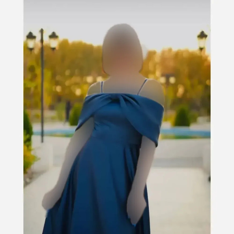 پیراهن ماکسی مجلسی زنانه جنس ساتن آمریکایی سایز 36 تا 46