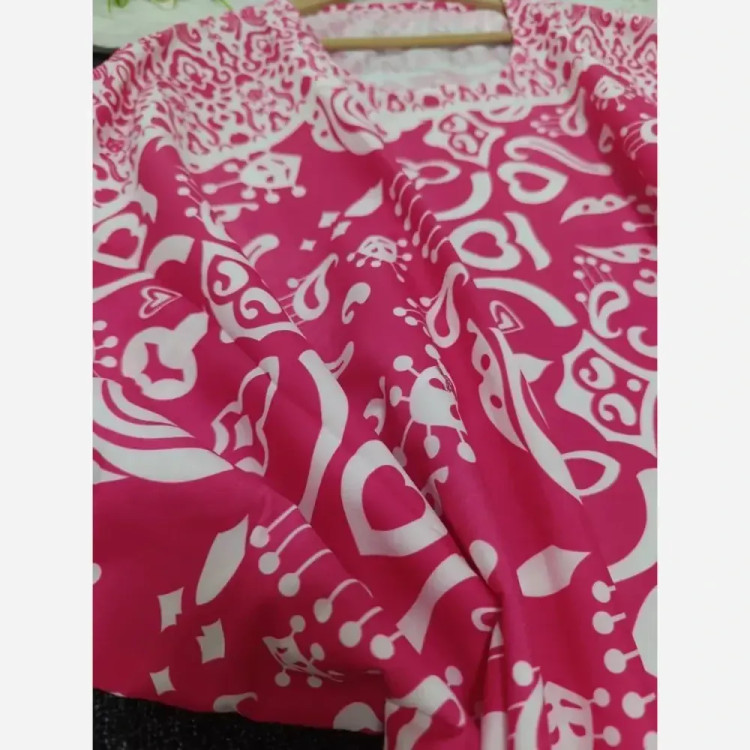 پیراهن ساحلی عبایی مدل ترمه جنس بوگاتی فلورانس فری سایز 38 تا 50