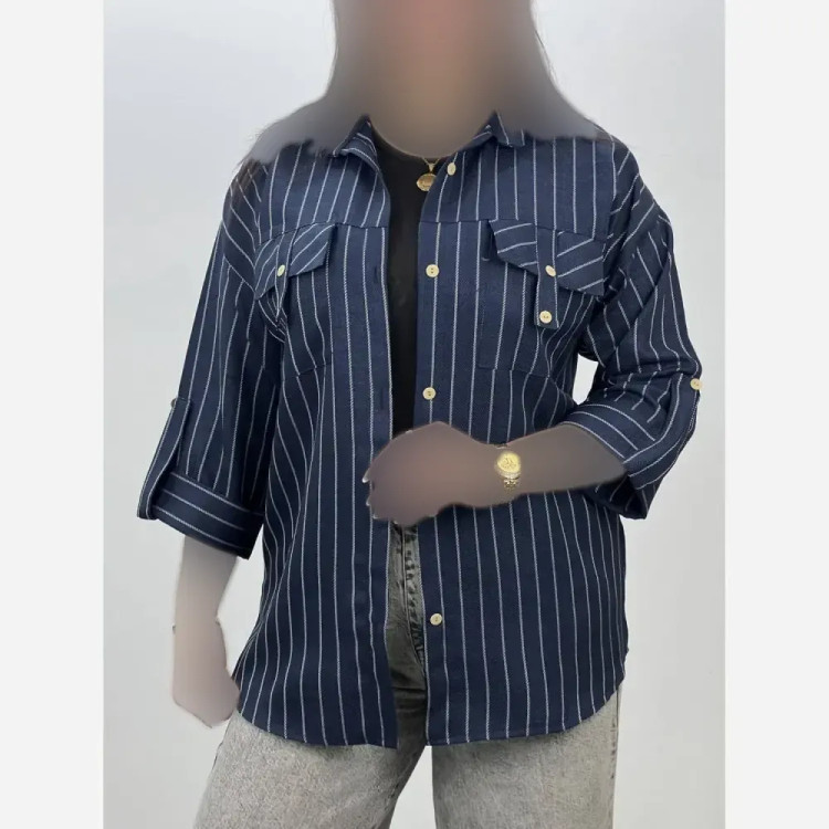 شومیز مانتویی دیپلمات شانتون درجه یک فری سایز 38 تا 48 در رنگ بندی متنوع