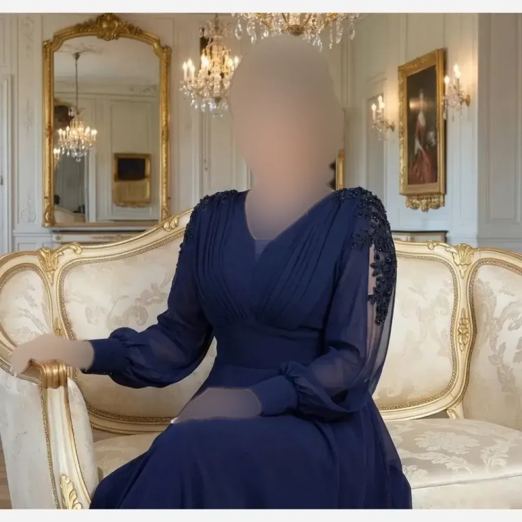 پیراهن مجلسی زنانه مدل دلاریس جنس حریر شیفون سایز بزرگ 44 تا 56