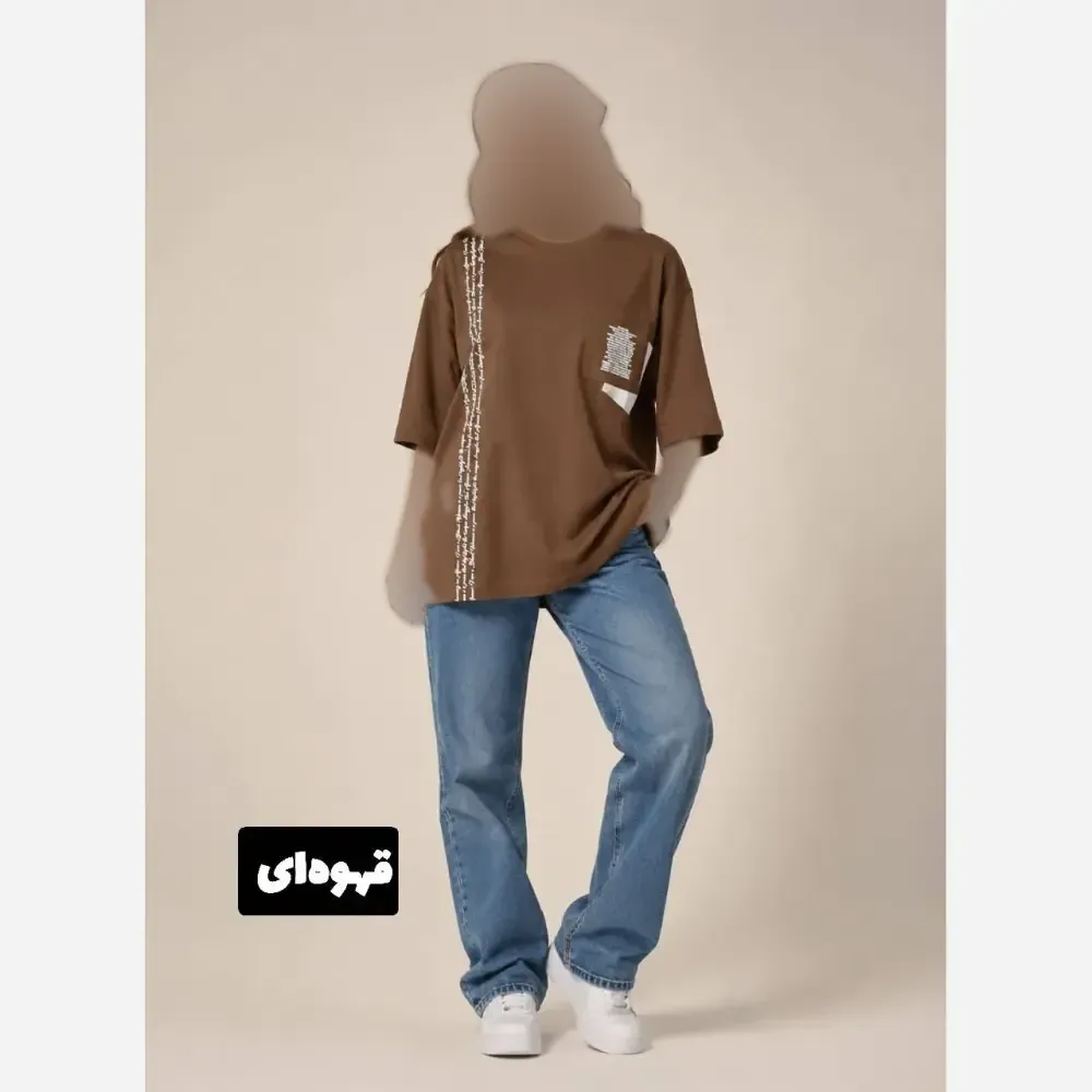 تیشرت لانگ زنانه مدل اورانوس 2 جنس پنبه سوپر درجه یک فری سایز 38 تا 52