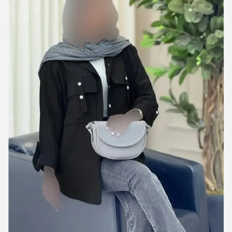 شومیز زنانه جیب دار جنس آیوا درجه یک فری سایز تا 46