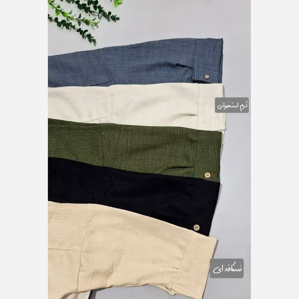 مانتو شانتون پشت دکمه دار زنانه مدل ارغوان سایز 40 تا 48