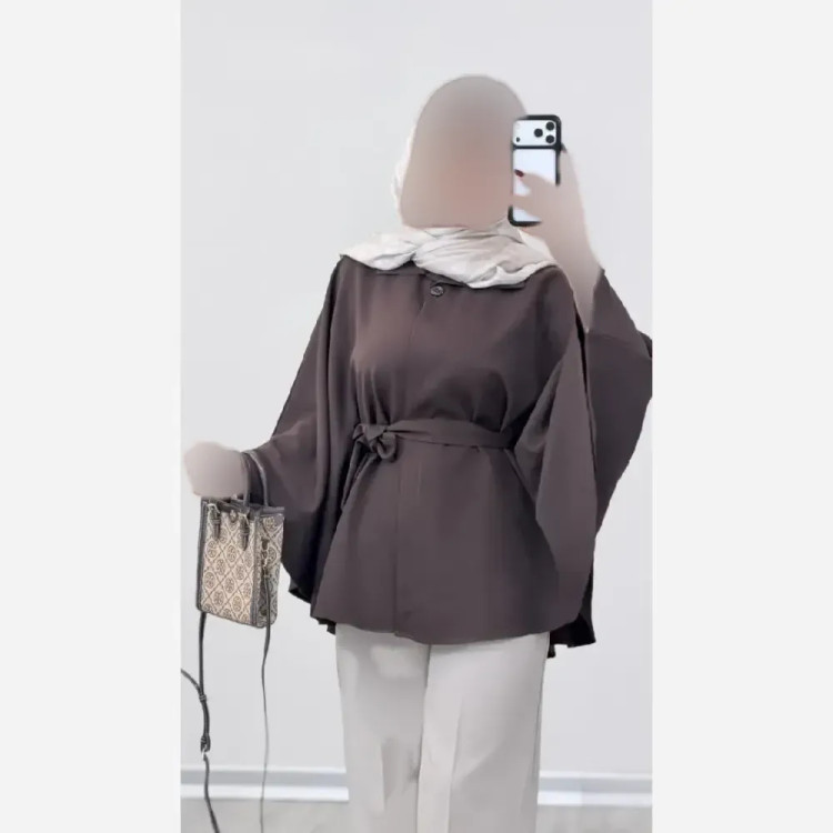 شنل مازراتی زنانه مدل دلنیا فری سایز کمربنددار