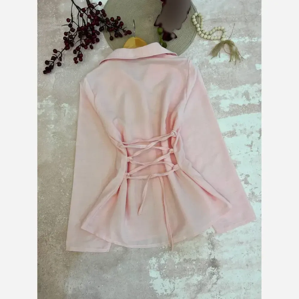 شومیز زنانه مدل کاترینا جنس ژاکلین فری سایز بندینکی