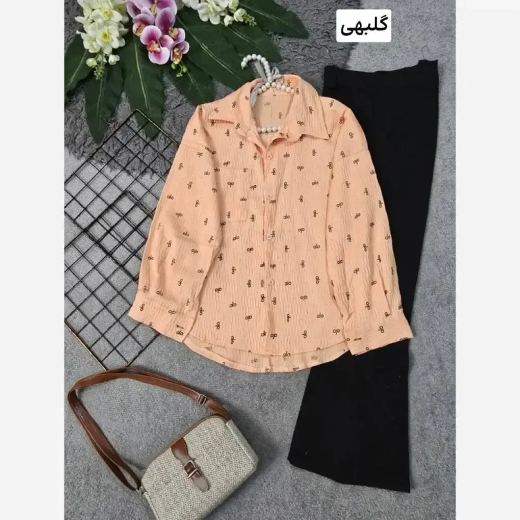 شومیز زنانه نگین دار جنس ینزی فری سایز رنگبندی پاستیلی