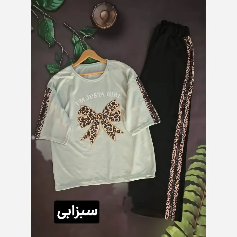 ست بلوز و شلوار زنانه مدل ویکتوریا جنس پنبه گلکسی سایز 38 تا 48