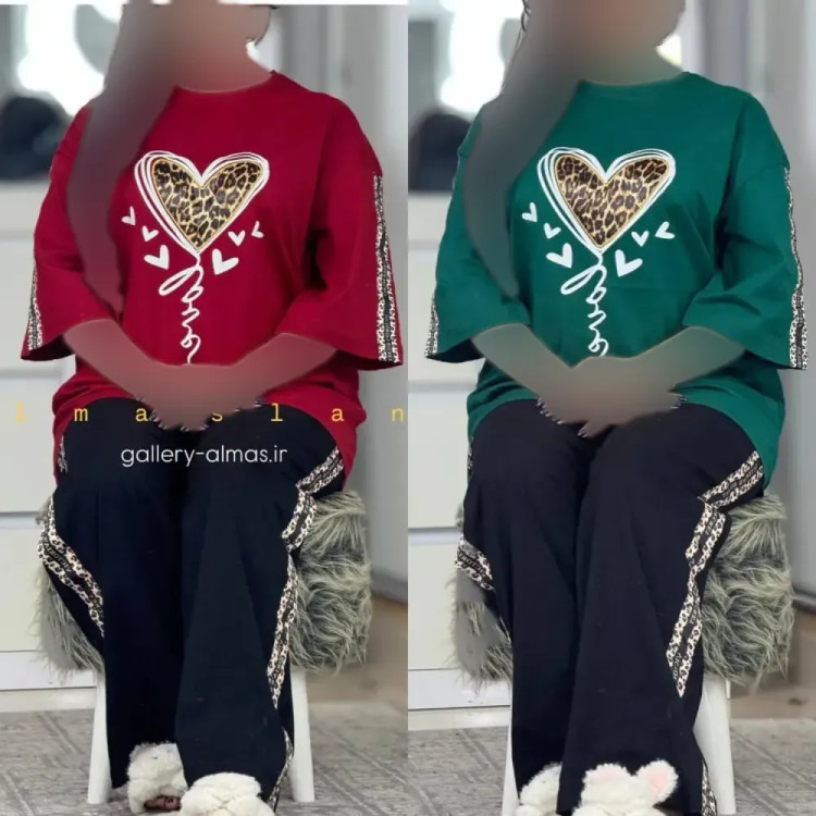 ست بلوبری زنانه جنس پنبه فری سایز 38 تا 46