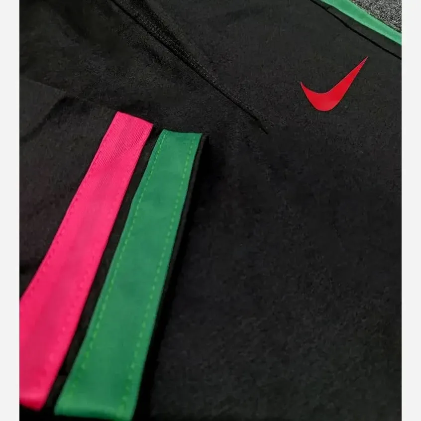 ست تیشرت و شلوار زنانه نایک جنس گلکسی نخ پنبه مشکی فری سایز