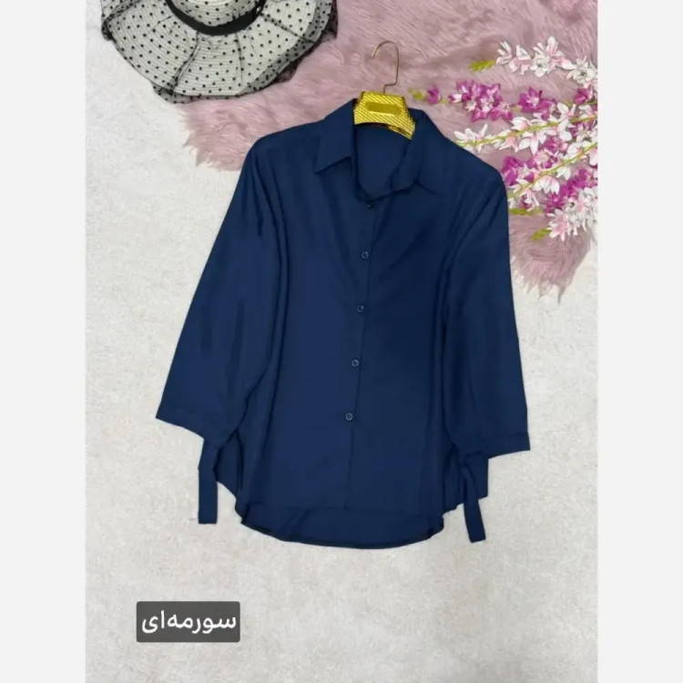 شومیز گره ای زنانه مدل نیکی جنس پری خنک فری سایز 38 تا 48