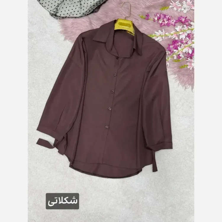 شومیز گره ای زنانه مدل نیکی جنس پری خنک فری سایز 38 تا 48
