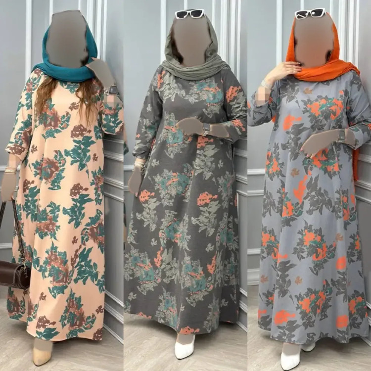 پیراهن زنانه لنین ایتالیایی مدل مینا فری سایز 38 تا 48