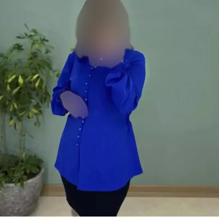 شومیز زنانه قواره دار جنس کرپ حریر و کریستال سایز 38 تا 52