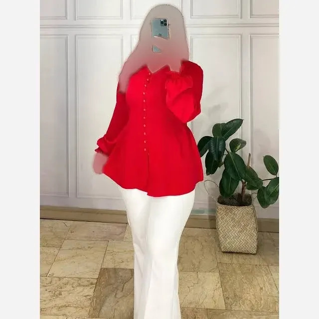 شومیز زنانه قواره دار جنس کرپ حریر و کریستال سایز 38 تا 52