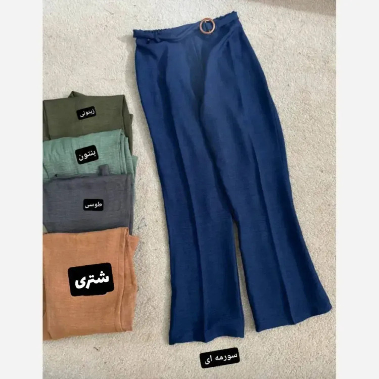 شلوار زنانه تک شانتون فری سایز تا 44