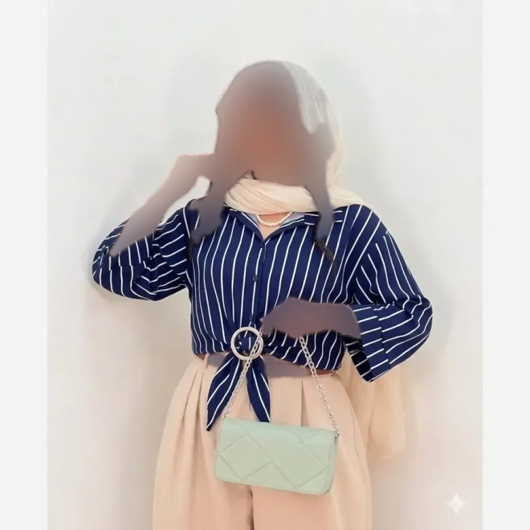شومیز گره ای زنانه جنس الیزه اعلا فری سایز مناسب تا 46