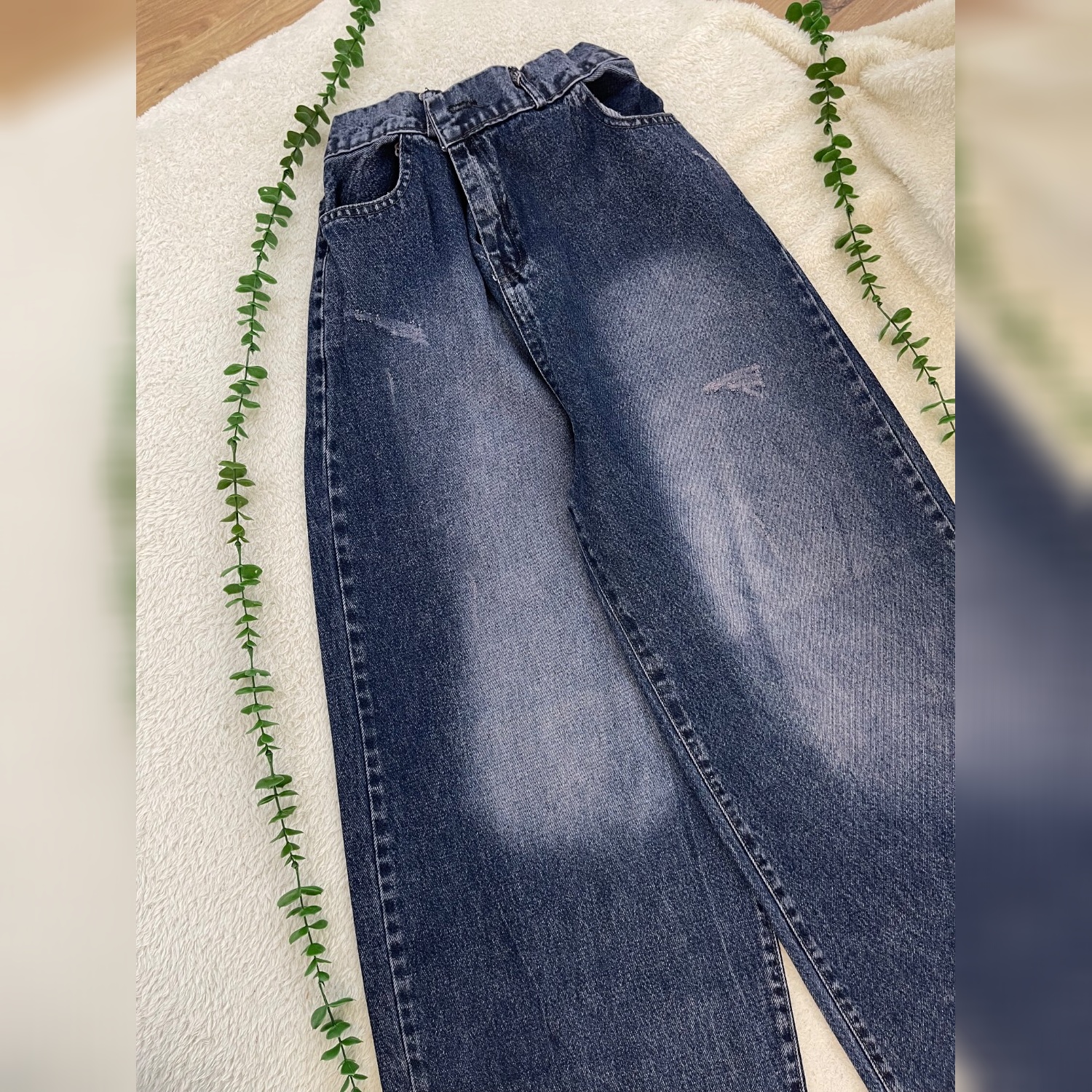 شلوار زنانه جین بگ مدل ژوبین