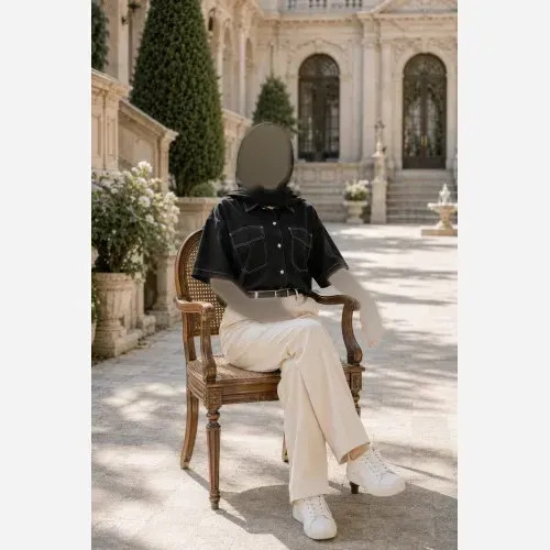 شومیز زنانه مدل ساحل پارچه داکرون