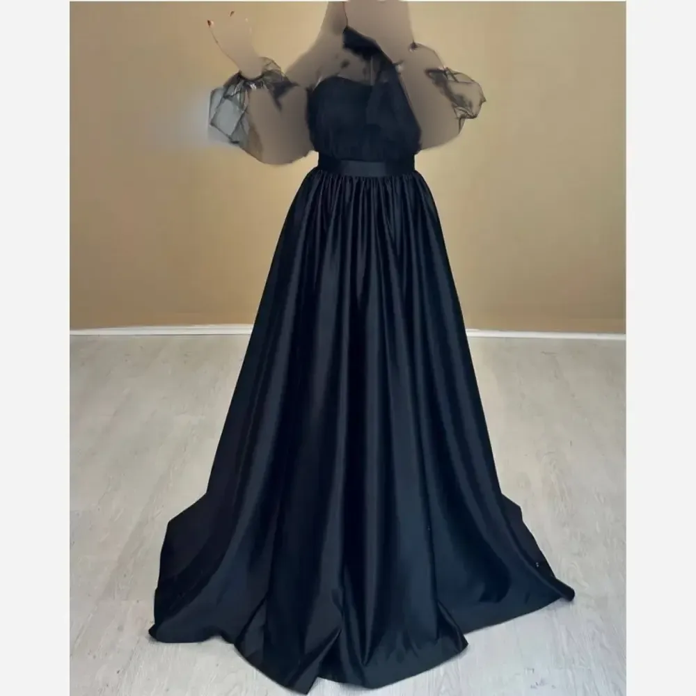 لباس مجلسی زنانه ساتن آمریکایی و تور قد 160 دامن پرچین مزونی