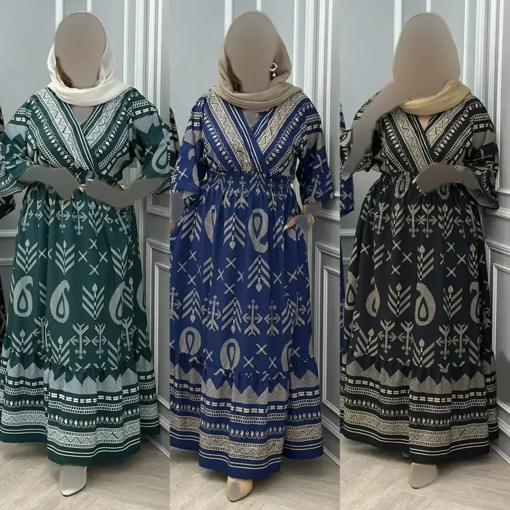 پیراهن کفتان زنانه بوگاتی نخ اعلا فری سایز تا 50