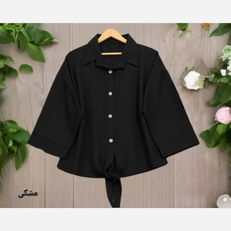 شومیز گره ای سوپر شانتون اعلا فری سایز زنانه