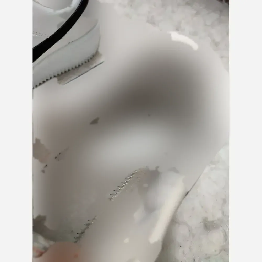 ست کتونی ونس زنانه و مردانه مدل نایک ایر فورس چرم صنعتی مشکی سفید