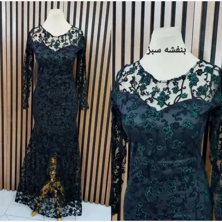 ماکسی مجلسی فلوک مخمل شاین قد 160