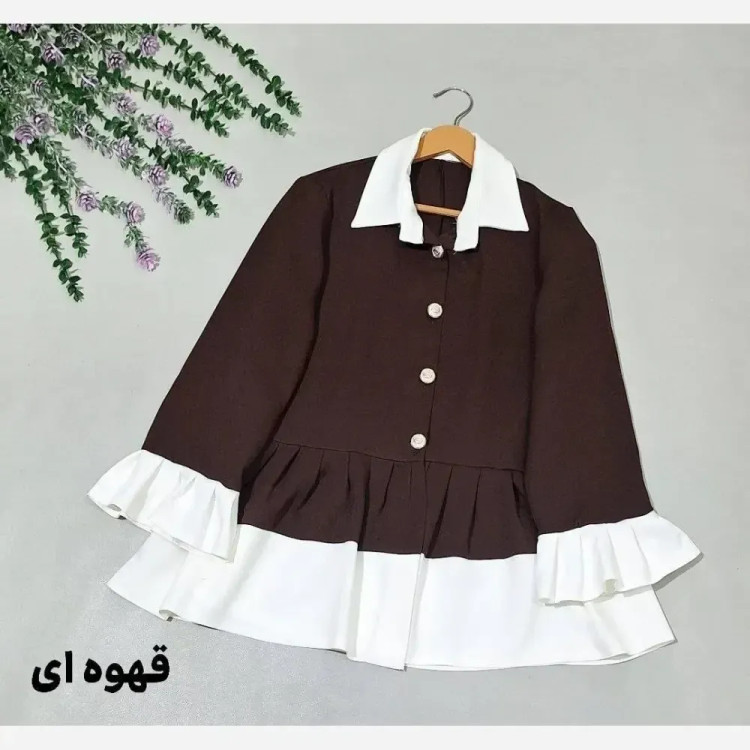 شومیز عروسکی الینا جنس مازراتی نخ توییست سایز 38 تا 46