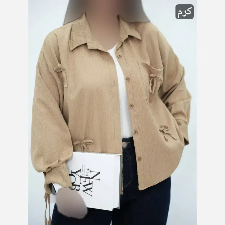 شومیز عروسکی زنانه گیسو جنس کراش پفکی درجه یک سایز 38 تا 46 رنگ بندی متنوع