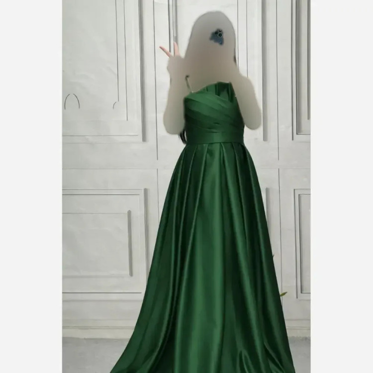 پیراهن زنانه مجلسی ساتن آمریکایی قد 150 سایز 38 تا 48
