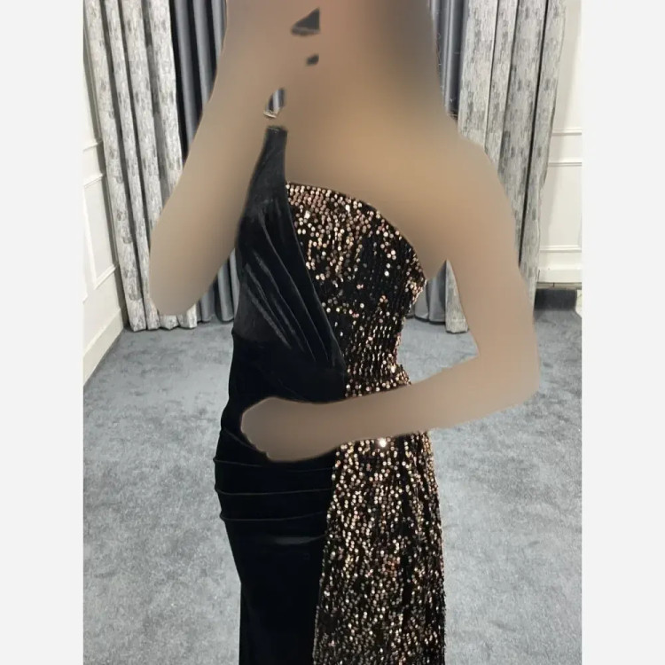 لباس مجلسی زنانه بلند کرپ سایز 36 تا 44 قد 155