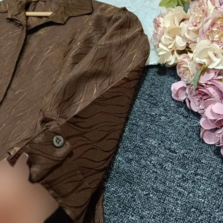 شومیز ساتن زنانه سوپر ساتن خارجی فری سایز 38 تا 48