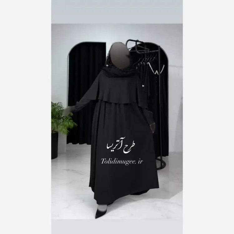 طرح دو تکه آتریسا پیراهن و شنل جنس الیزه فری سایز 38 تا 50 رنگ بندی متنوع